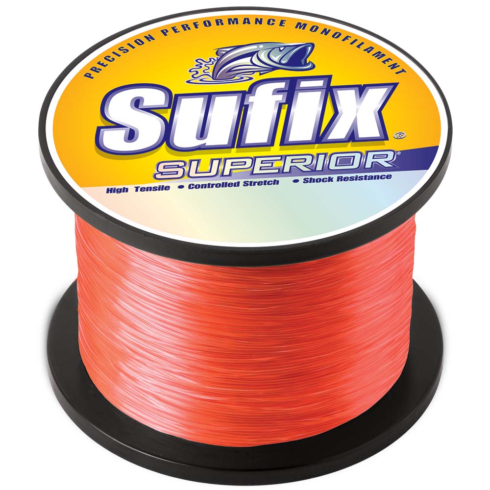 Sufix Superior Neon Fire Monofilament - 50lb - 2405 yds 647-750 — Quality Boat Parts