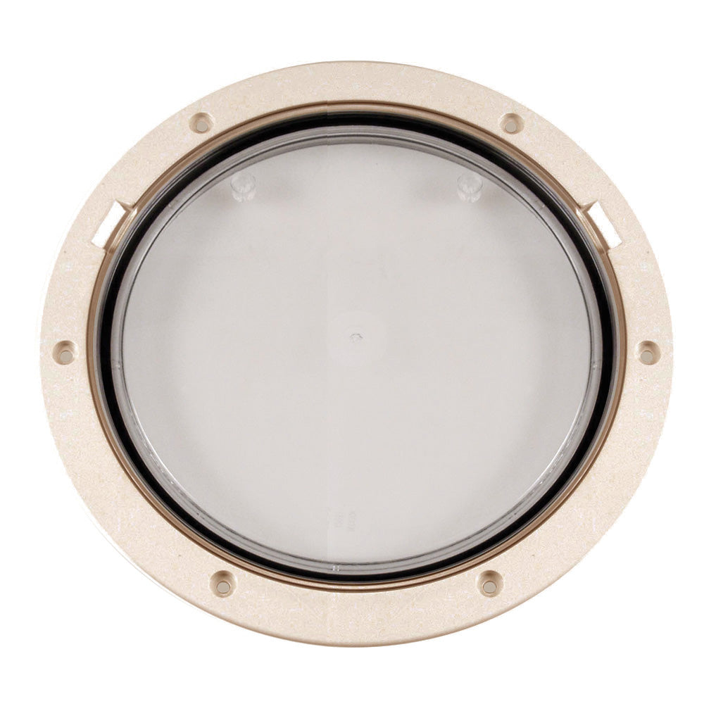 Beckson 8" Clear Center Pry-Out Deck Plate - Beige DP81-N-C — Quality Boat Parts