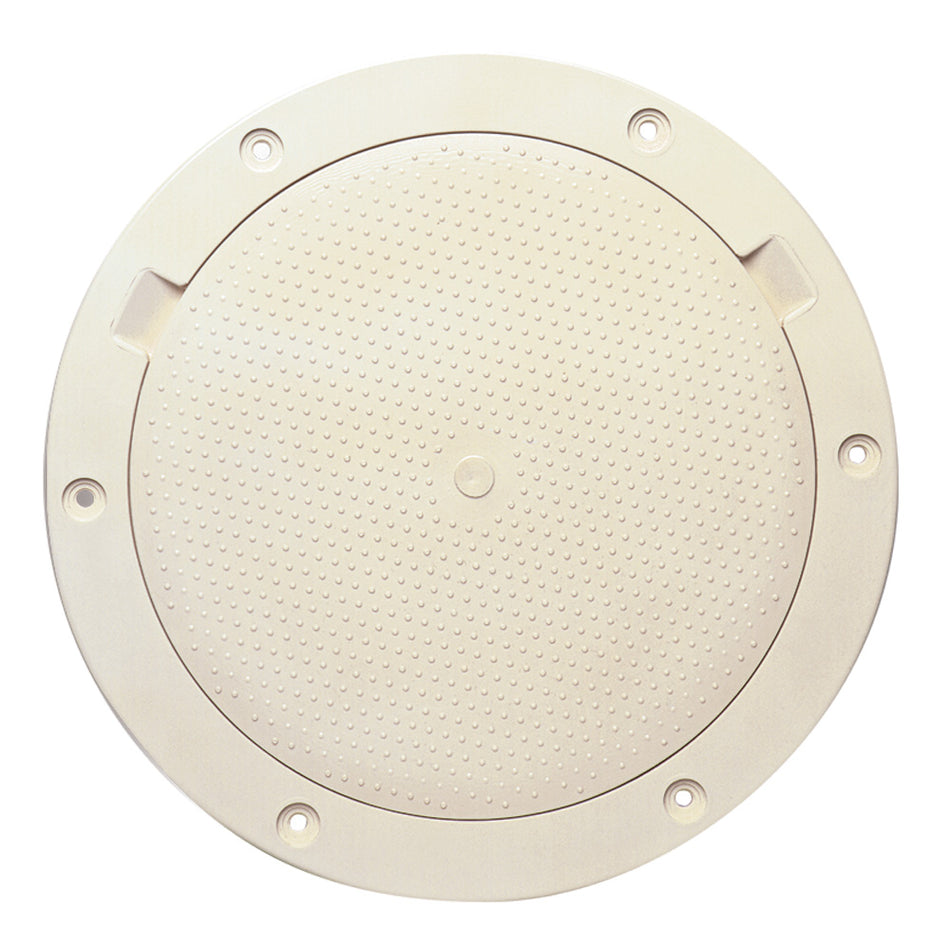 Beckson 8" Non-Skid Pry-Out Deck Plate - Beige DP83-N — Quality Boat Parts
