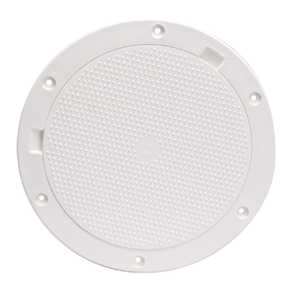 Beckson 8" Non-Skid Pry-Out Deck Plate - White DP83-W — Quality Boat Parts
