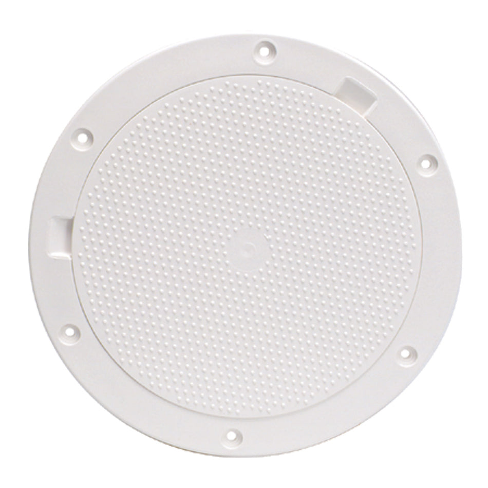 Beckson 8" Non-Skid Pry-Out Deck Plate - White DP83-W — Quality Boat Parts