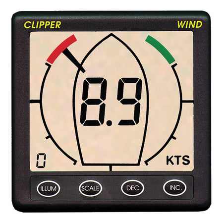 Clipper Tactical True Apparent Wind Display Repeater CLIP-TWNDRP — Quality Boat Parts
