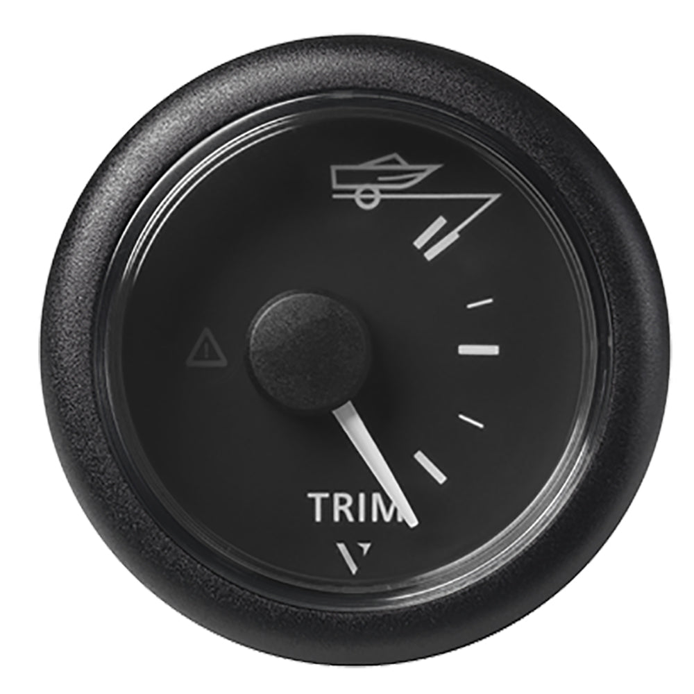 Veratron 52MM (2-1/16") ViewLine Trim Indicator Gauge Up/Down - Black Dial & Round Bezel A2C59514180 — Quality Boat Parts