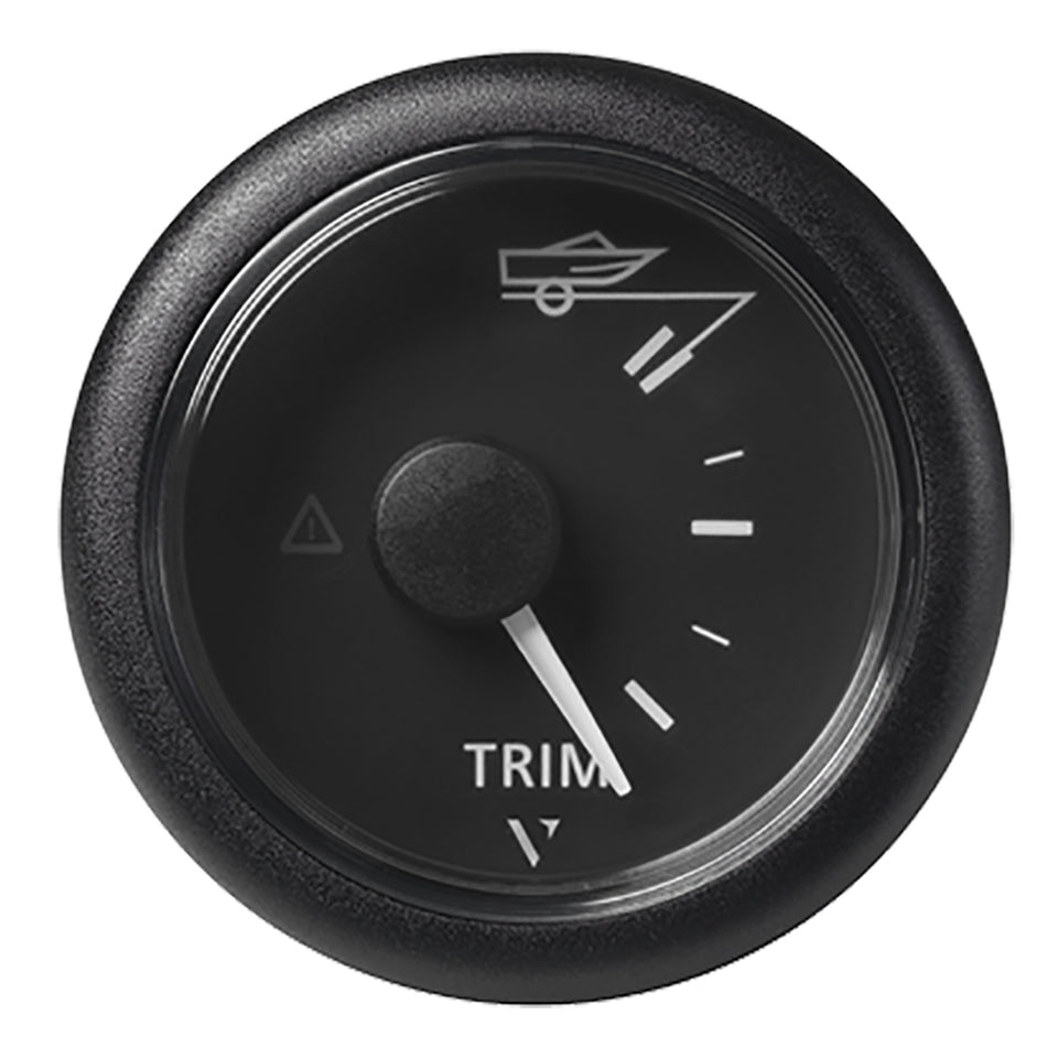 Veratron 52MM (2-1/16") ViewLine Trim Indicator Gauge Up/Down - Black Dial & Round Bezel A2C59514180 — Quality Boat Parts