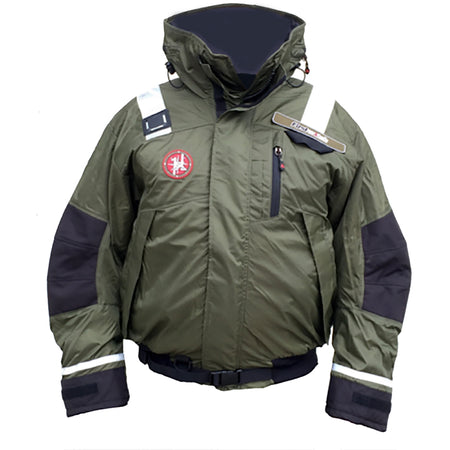 First Watch AB-1100 Flotation Bomber Jacket - Green - XXL AB-1100-PRO-GN-2XL — Quality Boat Parts