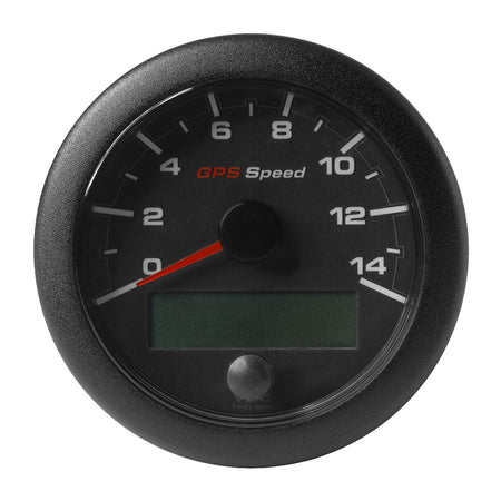 Veratron 3-3/8" (85mm) OceanLink® GPS Speedometer - Black Dial & Bezel (0-14 K/MPH/KMH) A2C1351970001 — Quality Boat Parts