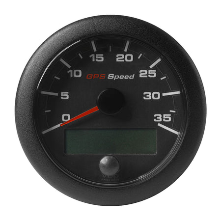 Veratron 3-3/8" (85mm) OceanLink® GPS Speedometer - Black Dial & Bezel (0-35 K/MPH/KMH) A2C1351980001 — Quality Boat Parts