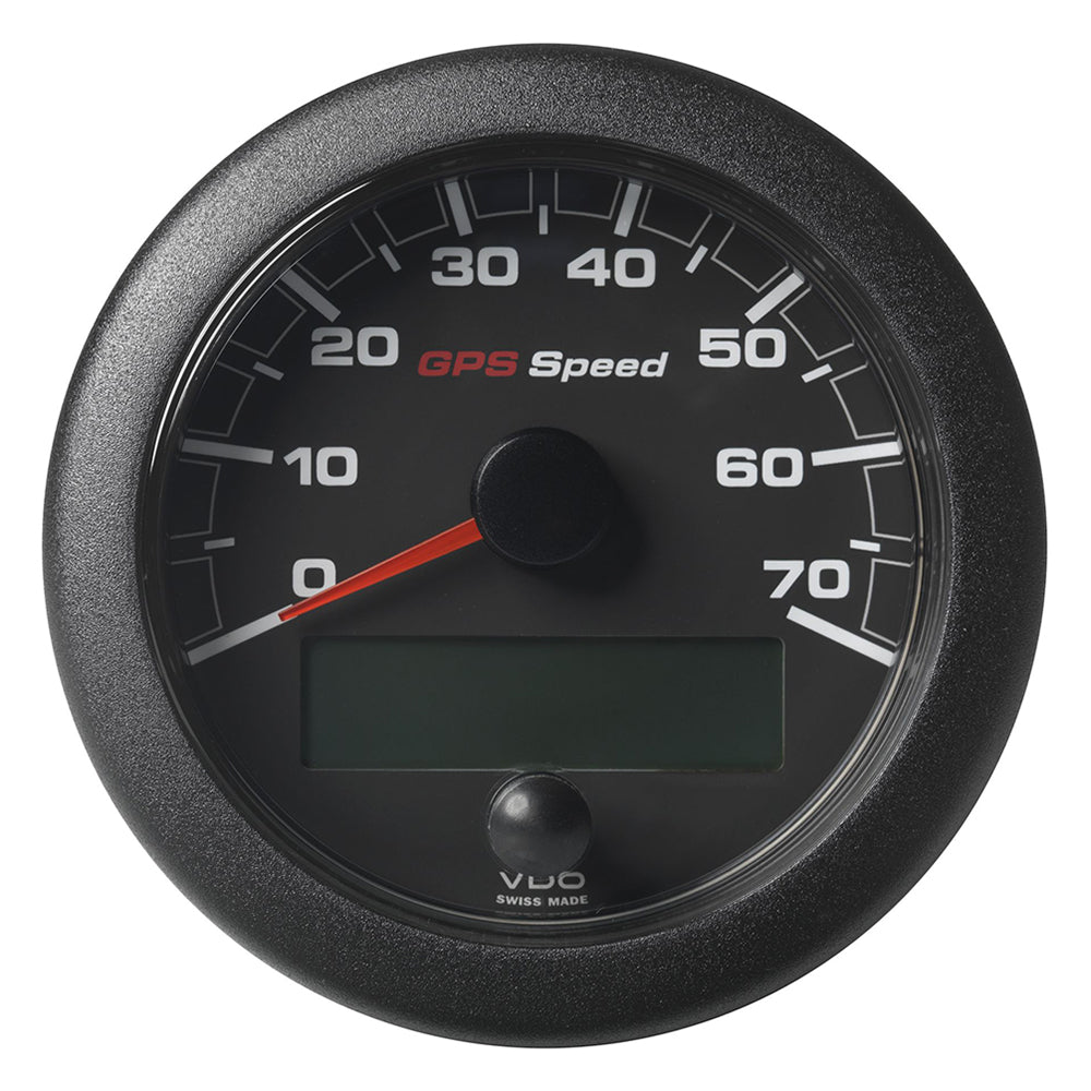 Veratron 3-3/8" (85mm) OceanLink® GPS Speedometer - Black Dial & Bezel (0-70 K/MPH/KMH) A2C1351990001 — Quality Boat Parts