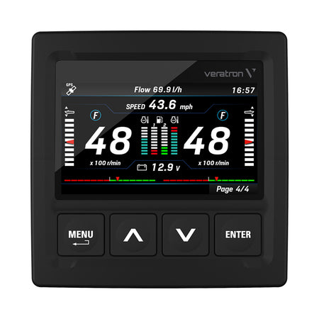 Veratron OceanLink® 4.3" NMEA 2000® Certified TFT Gateway - Black A2C1352150001 — Quality Boat Parts