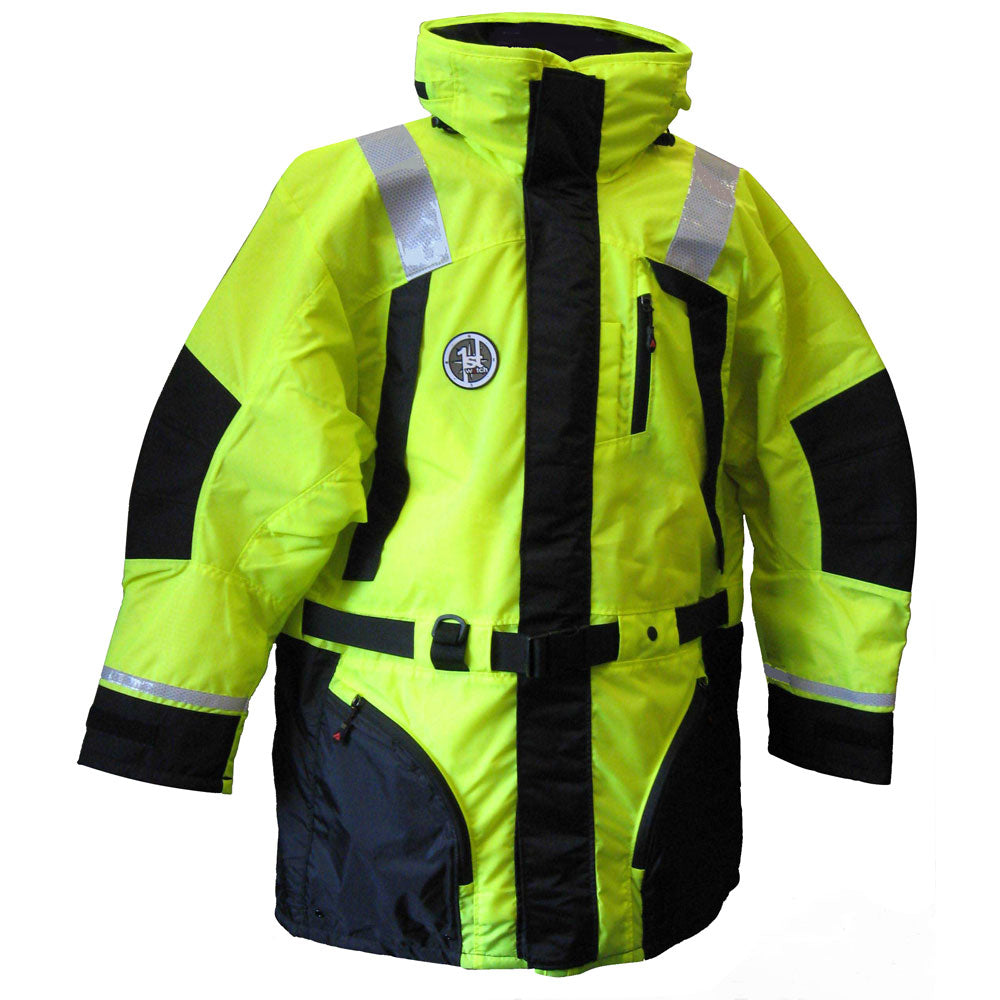 First Watch AC-1100 Flotation Coat - Hi-Vis Yellow - Small AC-1100-HV-S — Quality Boat Parts