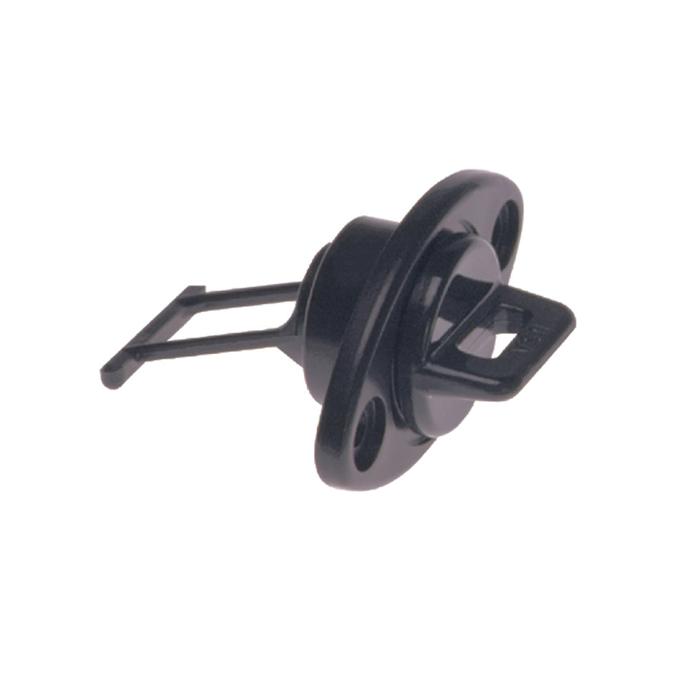 Beckson 1" Drain Plug Screw Type w/Gasket - Black DP10-B — Quality Boat Parts