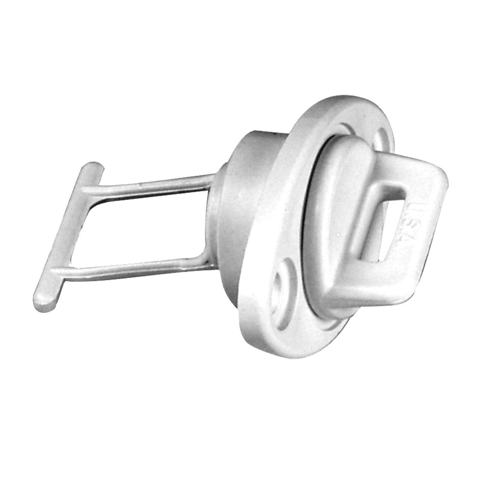 Beckson 1" Drain Plug Screw Type w/Gasket - White DP10-W — Quality Boat Parts