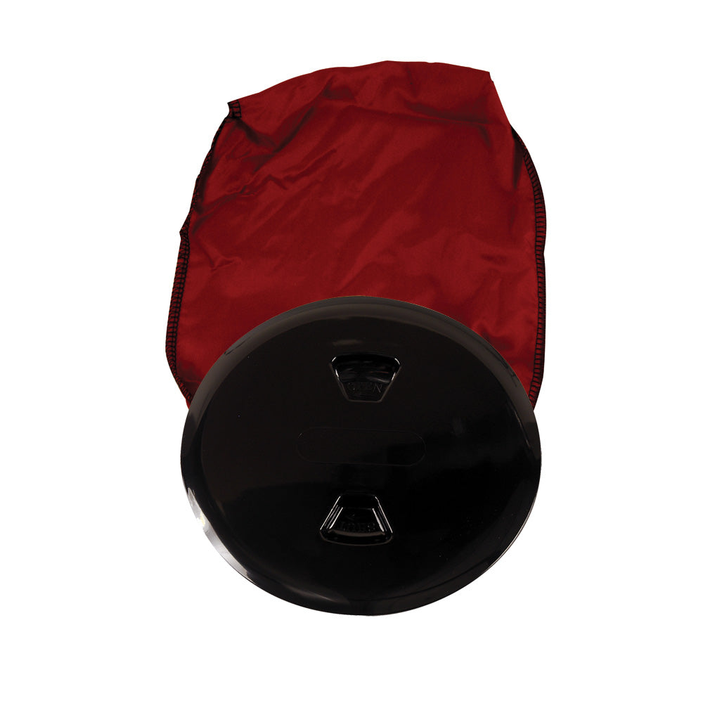 Beckson 5" Stow-Away Deck Plate - Black w/12" Bag DP50BB — Quality Boat Parts