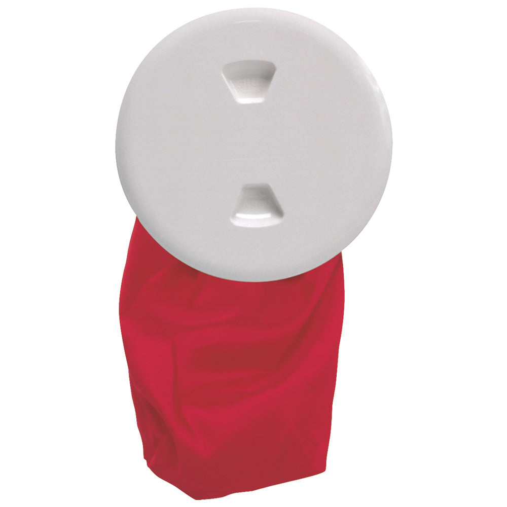 Beckson 5" Stow-Away Deck Plate - White w/12" Bag DP50BW — Quality Boat Parts