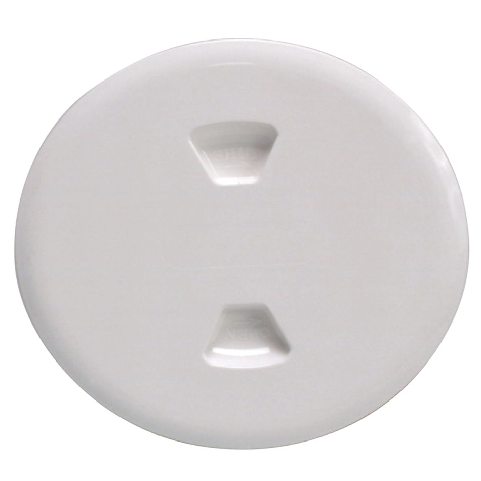 Beckson 5" Twist-Out Deck Plate - White DP50-W — Quality Boat Parts