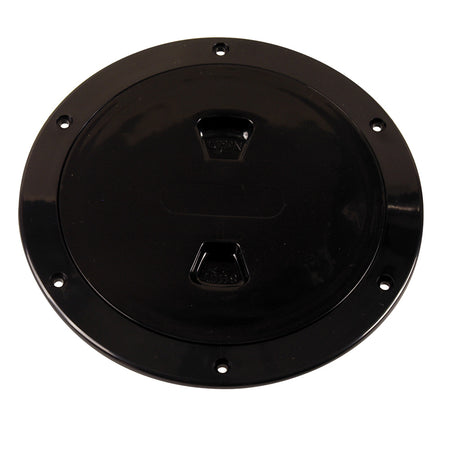 Beckson 6" Smooth Center Screw-Out Deck Plate - Black DP60-B — Quality Boat Parts