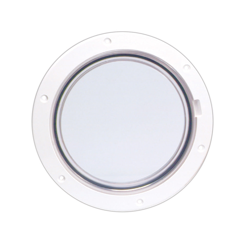 Beckson 6" Clear Center Pry-Out Deck Plate - White DP61-W-C — Quality Boat Parts