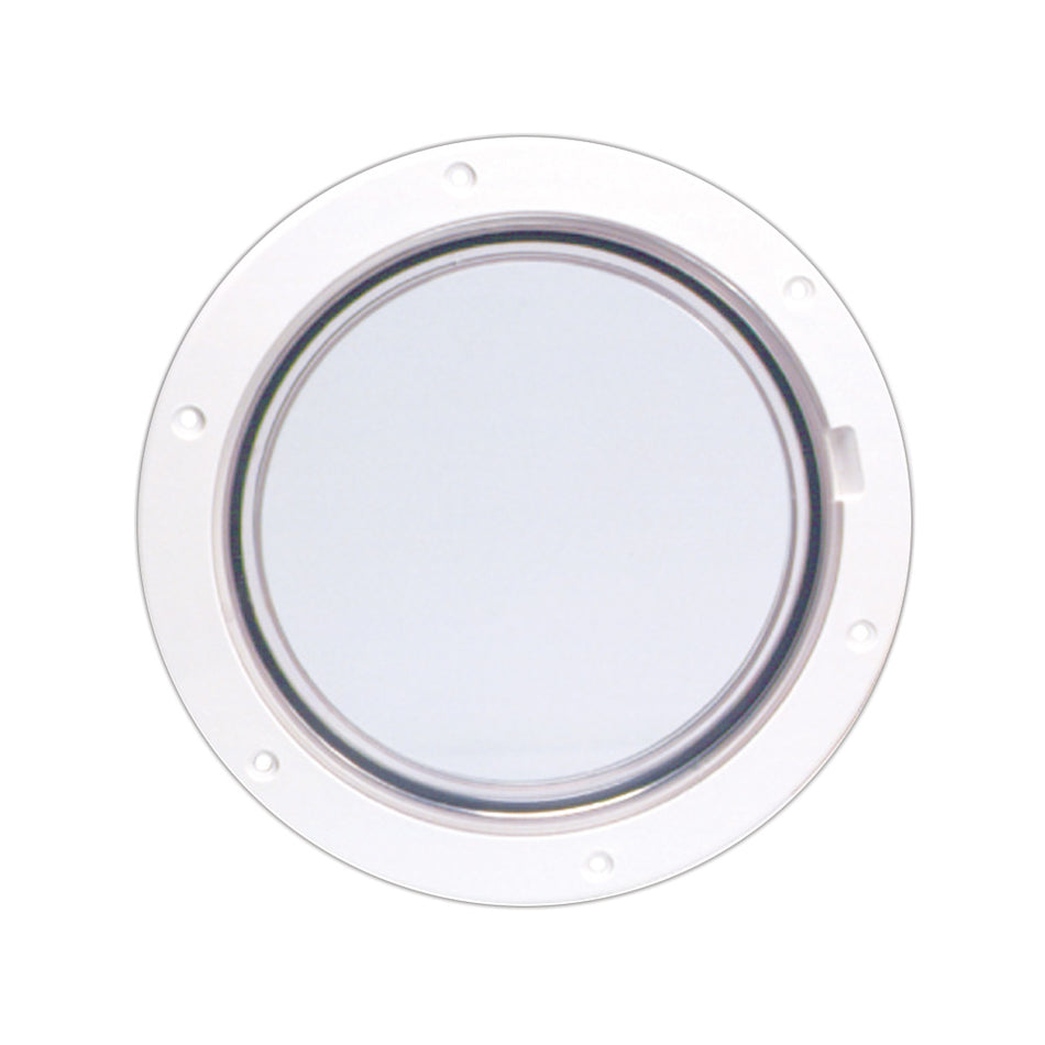 Beckson 6" Clear Center Pry-Out Deck Plate - White DP61-W-C — Quality Boat Parts