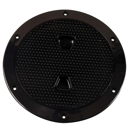 Beckson 6" Non-Skid Screw-Out Deck Plate - Black DP62-B — Quality Boat Parts