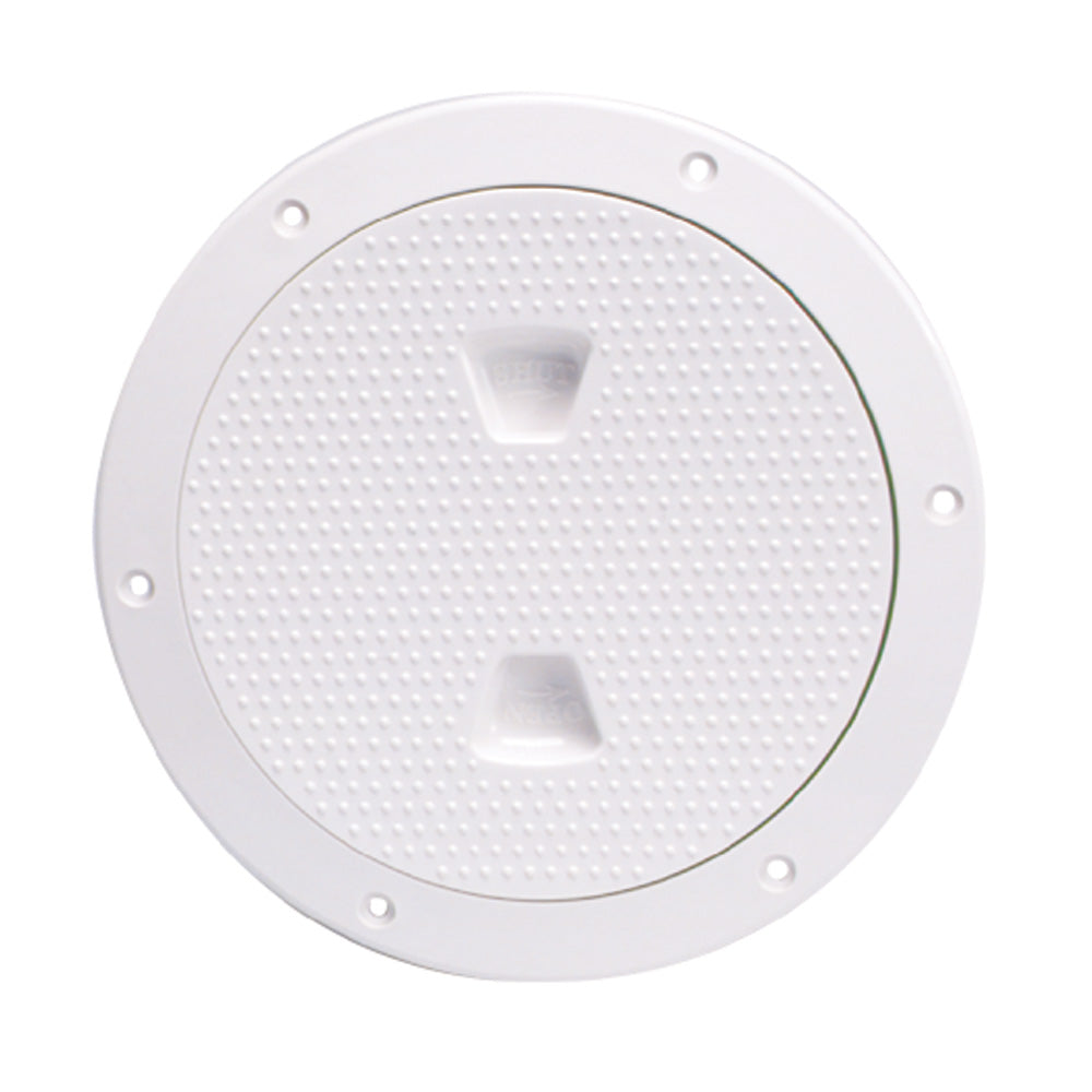 Beckson 6" Non-Skid Screw-Out Deck Plate - White DP62-W — Quality Boat Parts