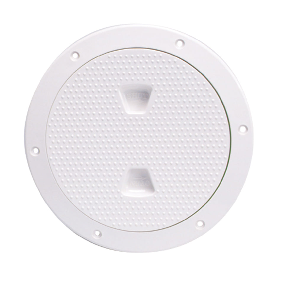 Beckson 6" Non-Skid Screw-Out Deck Plate - White DP62-W — Quality Boat Parts