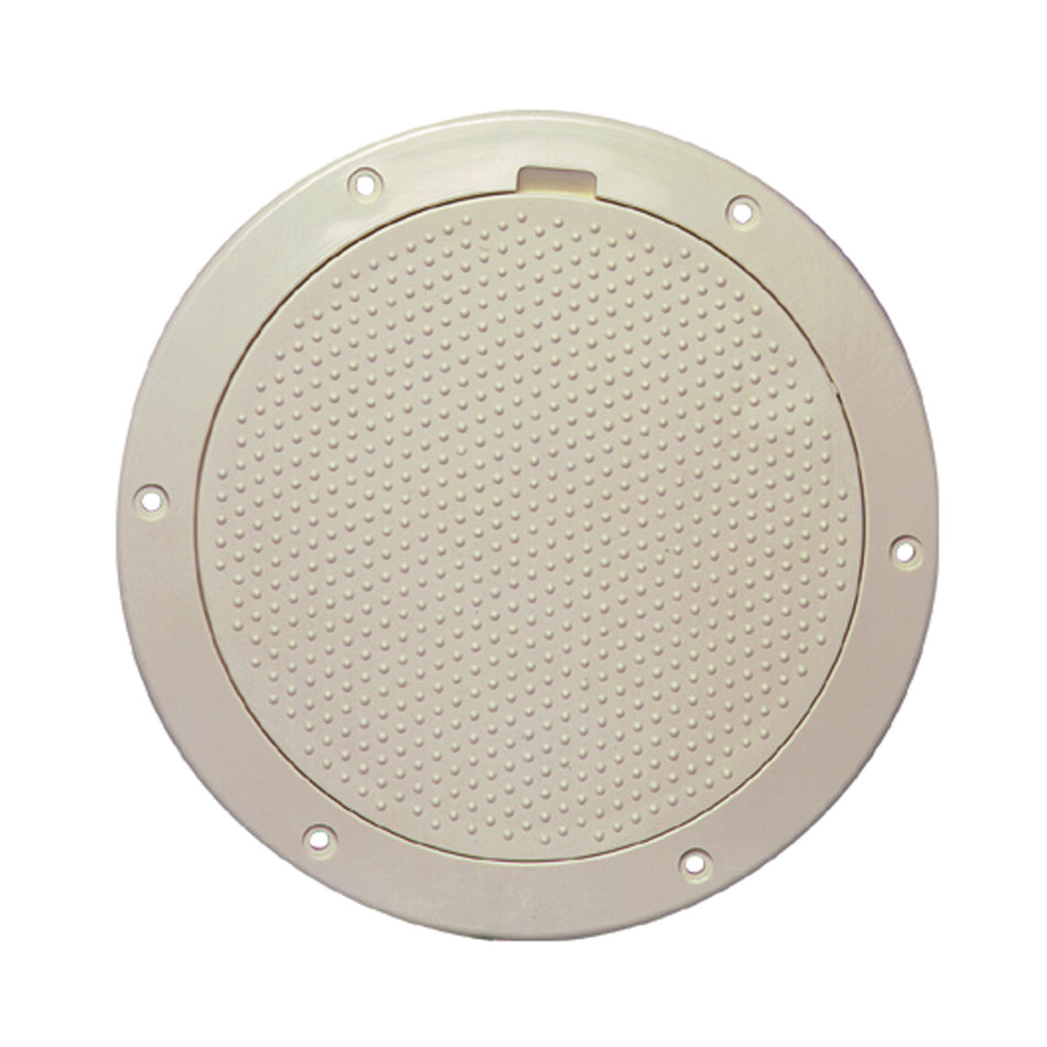 Beckson 6" Non-Skid Pry-Out Deck Plate - Beige DP63-N — Quality Boat Parts