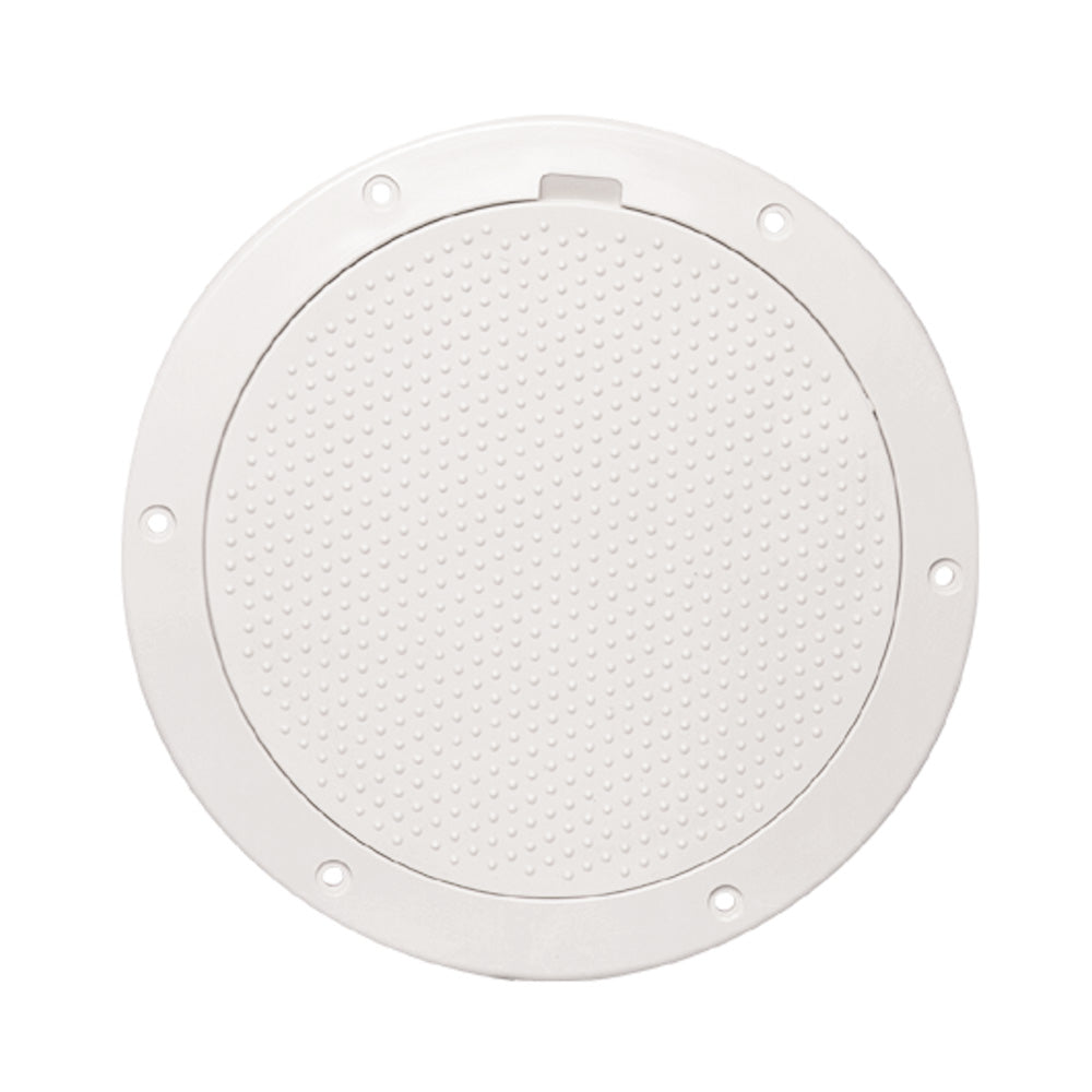 Beckson 6" Non-Skid Pry-Out Deck Plate - White DP63-W — Quality Boat Parts