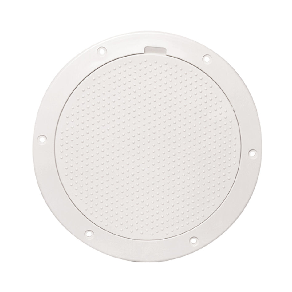 Beckson 6" Non-Skid Pry-Out Deck Plate - White DP63-W — Quality Boat Parts