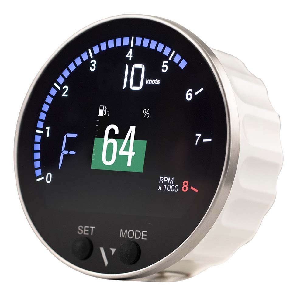 Veratron 85mm (3-3/8") VMH-35S Multifunction Gauge w/Voltage Dependent (0-5V) Sensor Input w/o GPS B00143601 — Quality Boat Parts