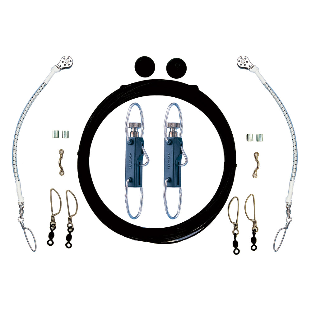 Rupp Single Rigging Kit w/Klickers - Black Mono 160' Lines CA-0110-MO — Quality Boat Parts