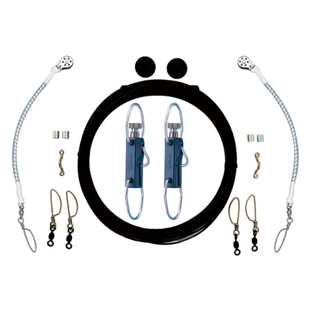 Rupp Single Rigging Kit w/Klickers - Black Mono 160' Lines CA-0110-MO — Quality Boat Parts