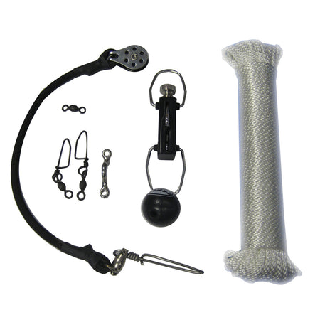 Rupp Center Rigging Kit w/Klickers - White Nylon 45' CA-0113 — Quality Boat Parts