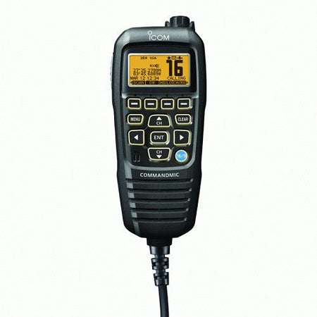 Icom HM195B Command Mic IV Black Second Station HM195B 41 EXP — Quality Boat Parts