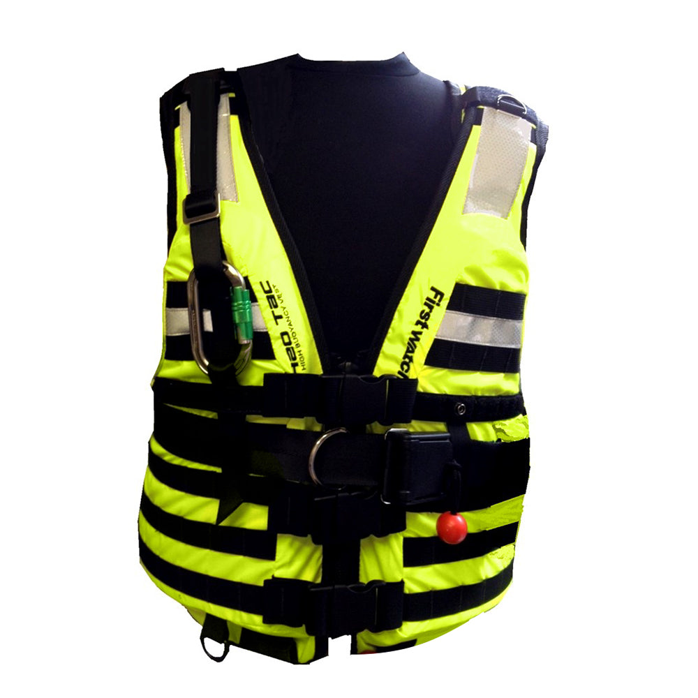 First Watch HBV-100 High Buoyancy Rescue Vest - Hi-Vis Yellow - XL to 3XL HBV-100-HV-XL-3XL — Quality Boat Parts