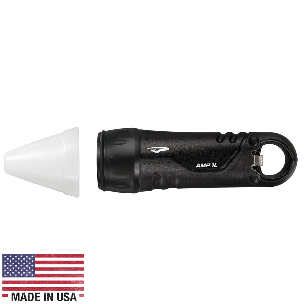 Princeton Tec Amp 1L w/ White Cone - Black A90LBC-BK — Quality Boat Parts