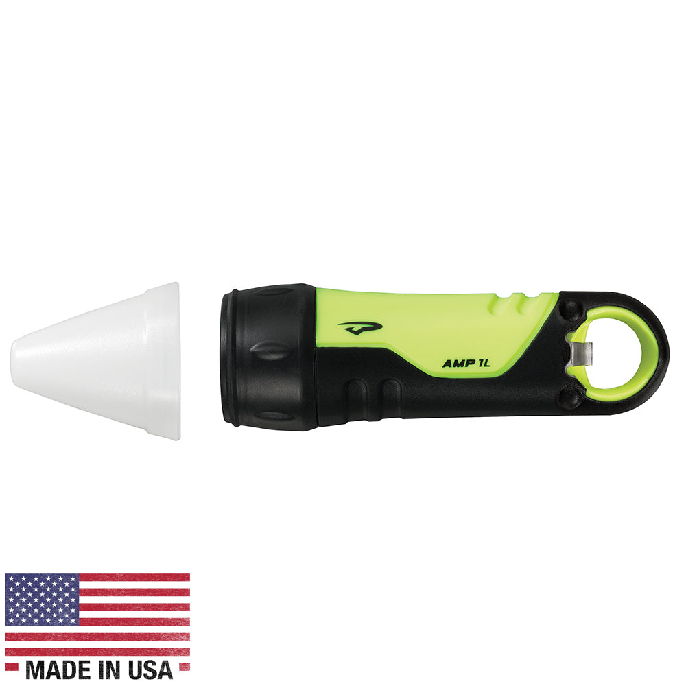 Princeton Tec Amp 1L w/ White Cone - Neon Yellow A90LBC-NY — Quality Boat Parts