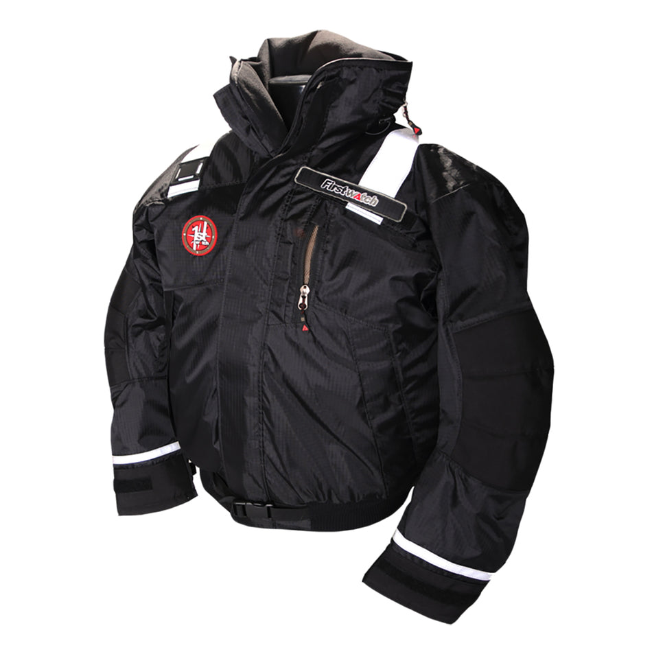 First Watch AB-1100 Flotation Bomber Jacket - Black - XXL AB-1100-PRO-BK-2XL — Quality Boat Parts