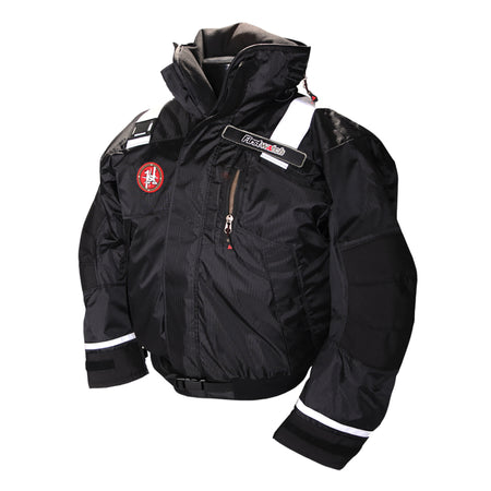 First Watch AB-1100 Flotation Bomber Jacket - Black - Medium AB-1100-PRO-BK-M — Quality Boat Parts