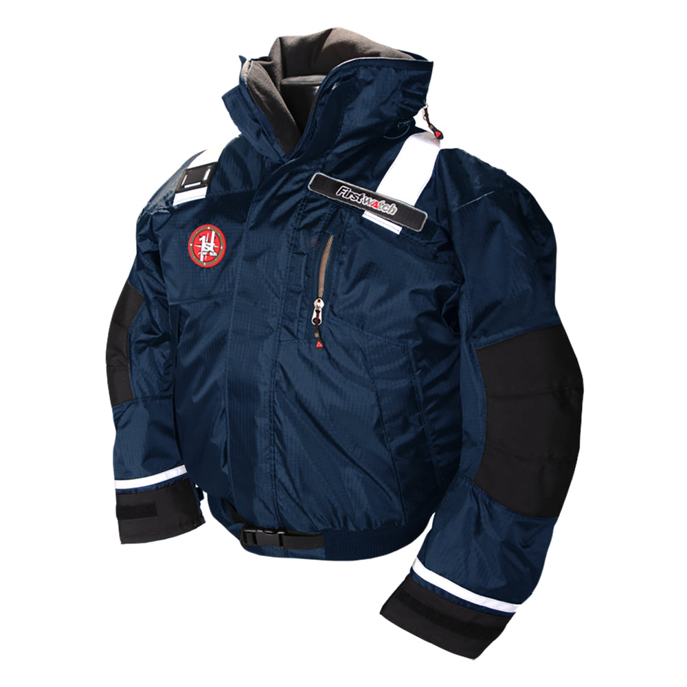 First Watch AB-1100 Flotation Bomber Jacket - Navy Blue - XL AB-1100-PRO-NV-XL — Quality Boat Parts