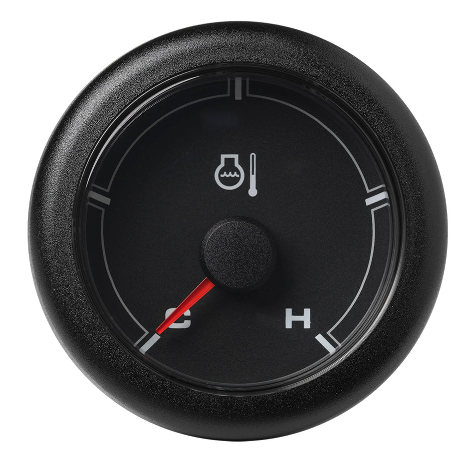 Veratron 52MM (2-1/16") OceanLink Coolant Temperature Gauge (250°F) - Black Dial & Bezel A2C1065980001 — Quality Boat Parts