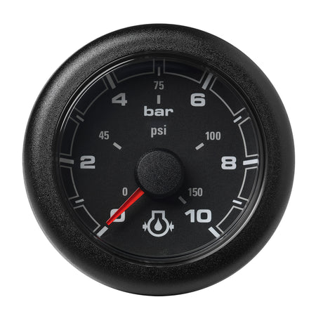 Veratron 52MM (2-1/16") OceanLink Engine Oil Pressure Gauge -10 Bar/150 PSI - Black Dial & Bezel A2C1066000001 — Quality Boat Parts