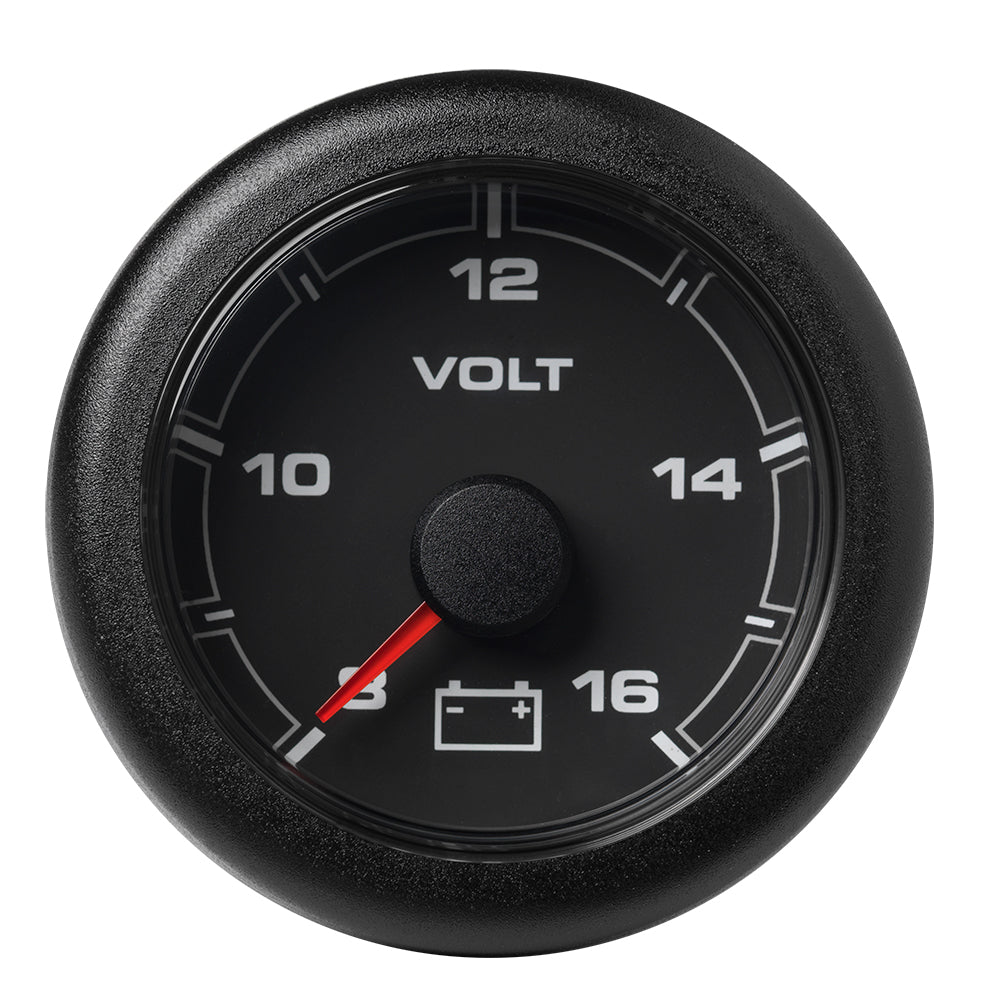 Veratron 52MM (2-1/16") OceanLink Battery Voltage Gauge - 8 to 16 V - Black Dial & Bezel A2C1066100001 — Quality Boat Parts