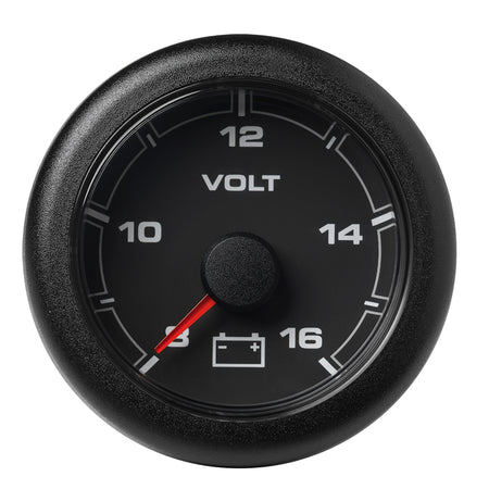 Veratron 52MM (2-1/16") OceanLink Battery Voltage Gauge - 8 to 16 V - Black Dial & Bezel A2C1066100001 — Quality Boat Parts