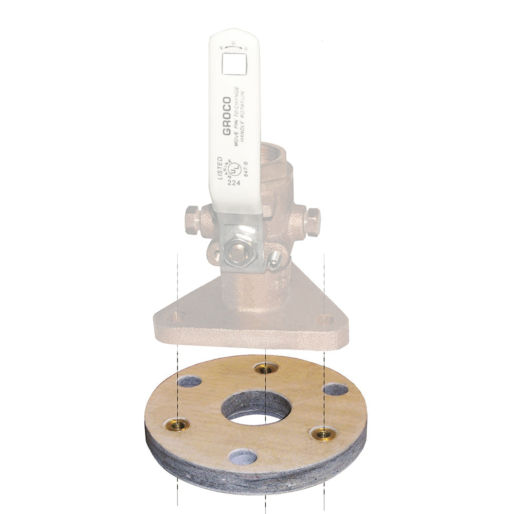 GROCO Backing Block f/2" & 2-1/2" Seacocks BB-3 — Quality Boat Parts