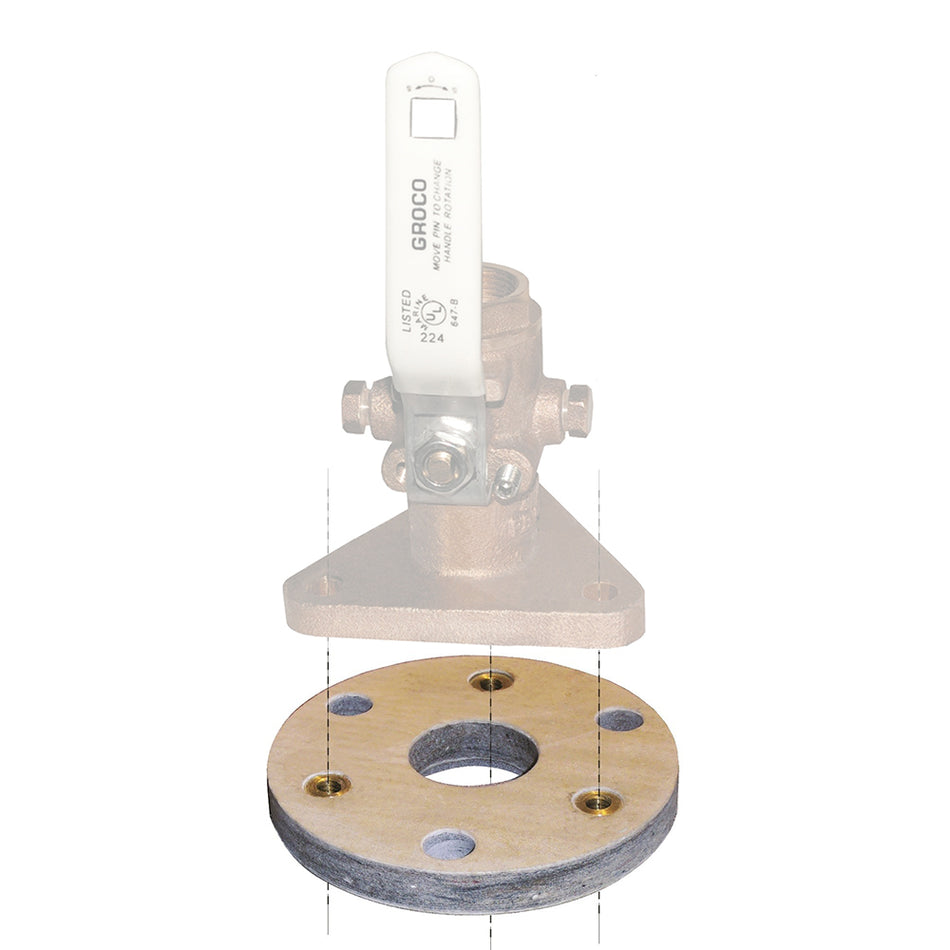 GROCO Backing Block f/2" & 2-1/2" Seacocks BB-3 — Quality Boat Parts