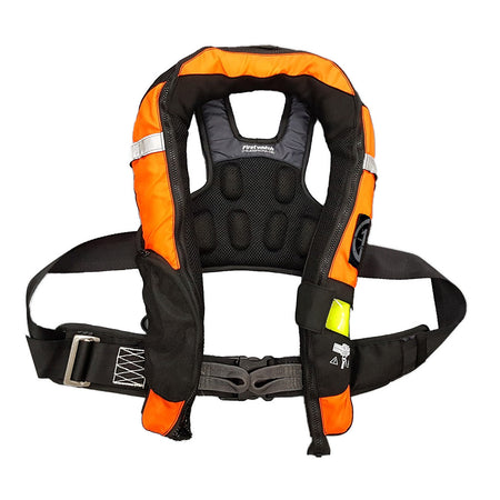 First Watch FW-40PRO Ergo Auto Inflatable PFD w/Harness - Hi-Vis Orange & Black FW-40PROHA-OB — Quality Boat Parts