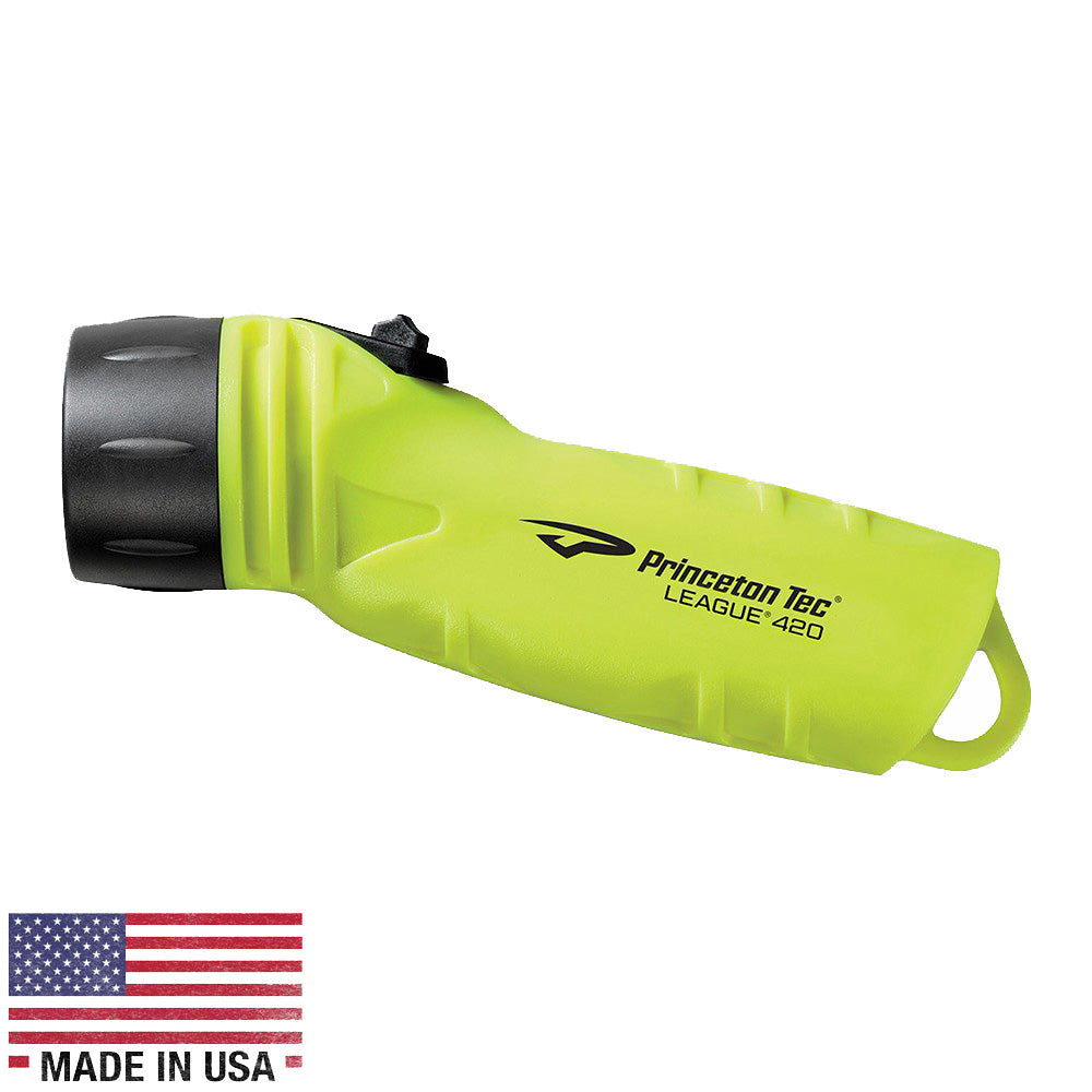 Princeton Tec League LED Flashlight - Neon Yellow LG4-NY — Quality Boat Parts