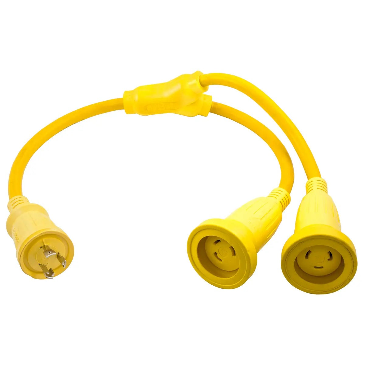 Hubbell HBL64CM56 Y Cable 2-30A Male - 1 30A Female HBL64CM56 — Quality Boat Parts