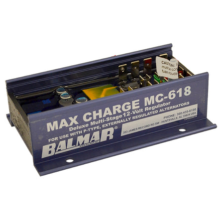Balmar Max Charge MC618 Multi-Stage Regulator w/o Harness - 12V MC-618 — Quality Boat Parts