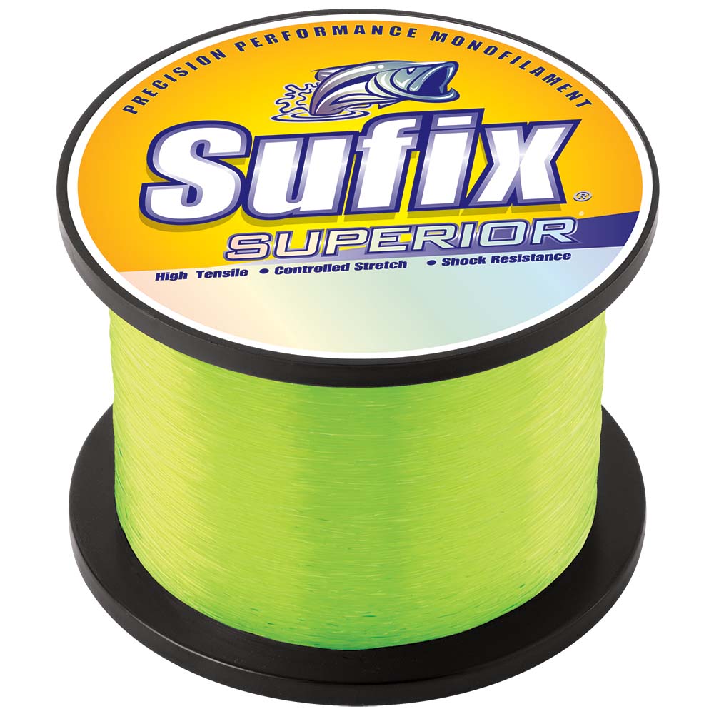 Sufix Superior Hi-Vis Yellow Monofilament - 30lb - 7895 yds 650-130 — Quality Boat Parts